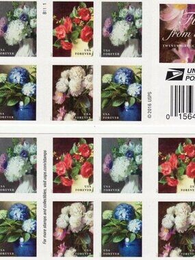6000 FLOWERS FROM THE GARDEN FOREVER STAMPS